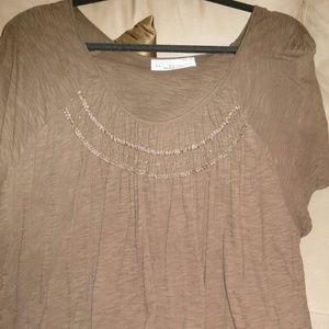 Avenue t-shirt, size 30/32 taupe